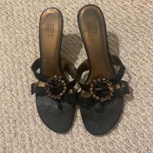 Amazing Pelle Moda black jeweled sandal